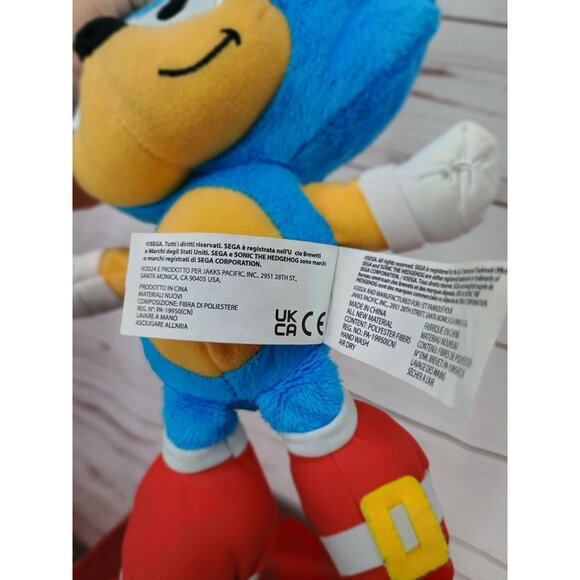 SONIC the HEDGEHOG 8" in Plush Jakks Pacific - Picture 6 of 6